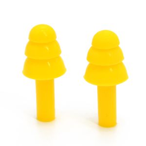 Yellow Waterproof 32dB Silicone Swimming Ear Plug