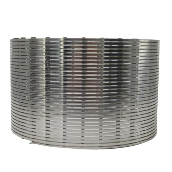 Mill Grade Aisi 304 316 Stainless Steel Wedge Wire Filter For Pump Equipment