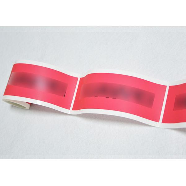 Red Pet Material Adhesive Custom Tamper Evident Labels With Anti - Counterfeit