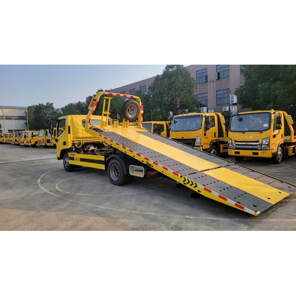 New Type JAC 4x2 Wrecker Truck Body With Hydraulic Cylinder Floor Standing Long Flatbed High Quality