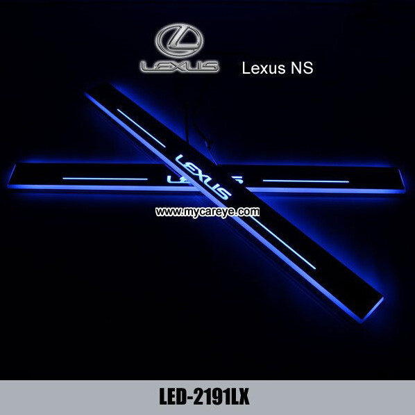 Buy Lexus NS car accessory upgrade LED lights auto door sill scuff plate at wholesale prices