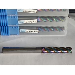 China MAE PLUS Long Length Carbide EndMill for Non-ferrous Metals Aluminium and Copper Processing Mill 14mm φ14.0 x 60 x φ14 x 150mm on sale
