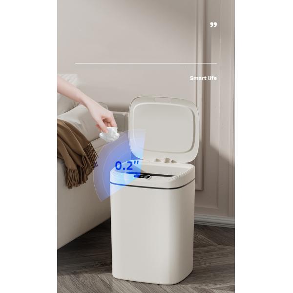 14L Slim Smart Sensor Trash Can Electric Automatic Plastic Garbage Bin Office Kitchen Home Rubbish Dustbin