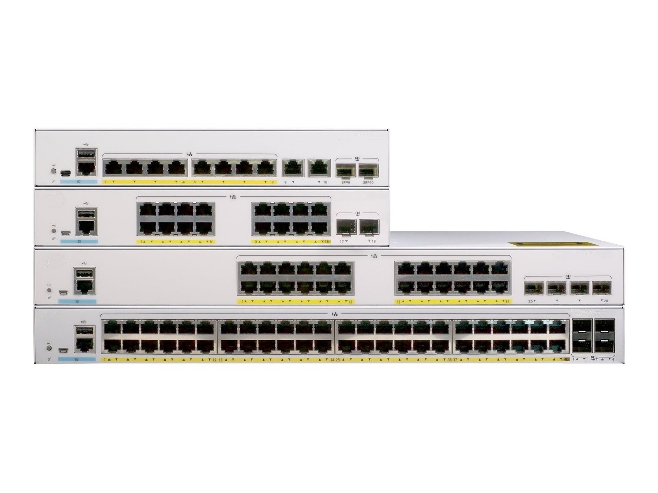 Secure C1000-24P-4X-L 24 Port GE POE Switch with 4x 10G SFP Uplinks and Private