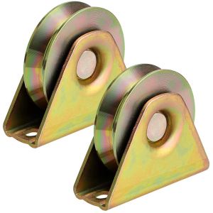 2 Inch Gateway Sliding Gate Wheel White Zinc Yellow Zinc V Y U Groove