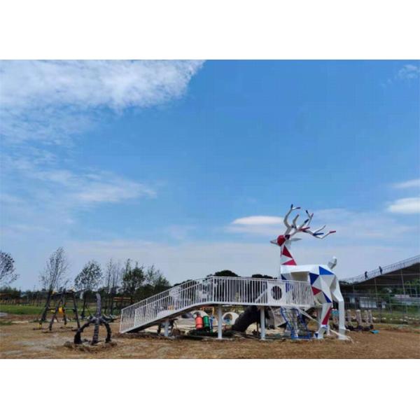 Deer Theme Children'S Kids Outdoor Playground Equipment Climbing