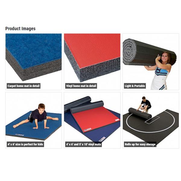 Gymnastics 20*20 Wholesale Practice High Quality Roll-Up Wrestling Mat