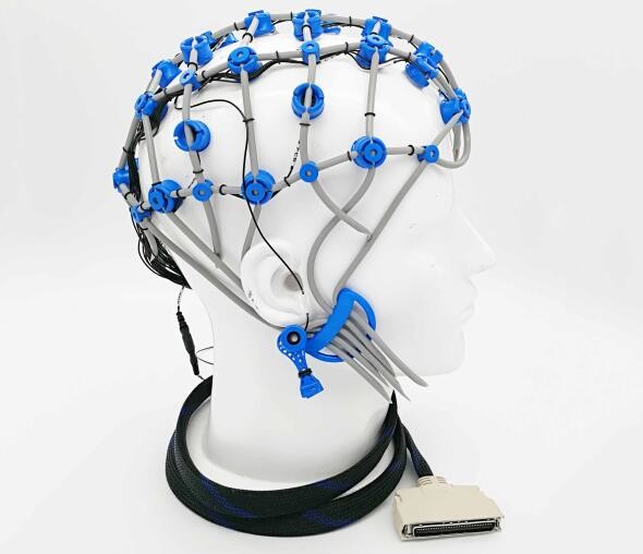 Biofeedback ( Neurofeedback ) EEG Electrode Cap 24 inch Lead Wire