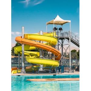 Water Aqua Sports Equipment Park Games Ride Amusement Fiberglass Pool Slide Kid