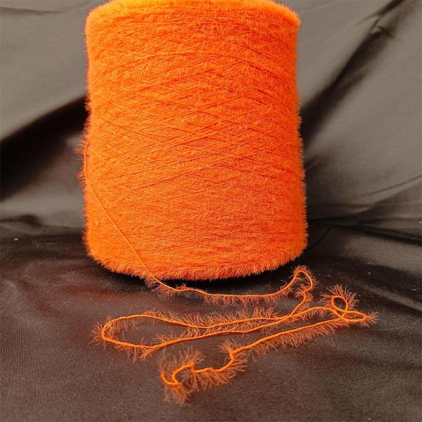Buy Fluffy Nylon Feather Yarn Fancy Yarns For  Knitting In 1.3cm And 1.5cm Sizes at wholesale prices