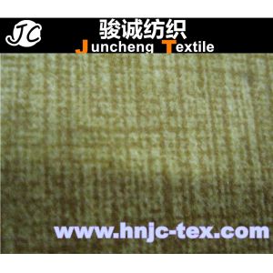 100% polyester plaid cotton imitation velvet fabric/classic imitate cotton