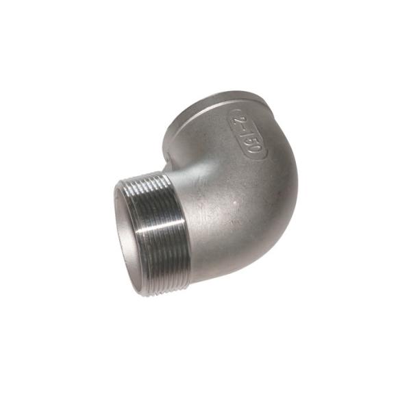 Casting Stainless Steel Pipe Fittings , Male / Female Stainless Steel 90 Degree Elbow