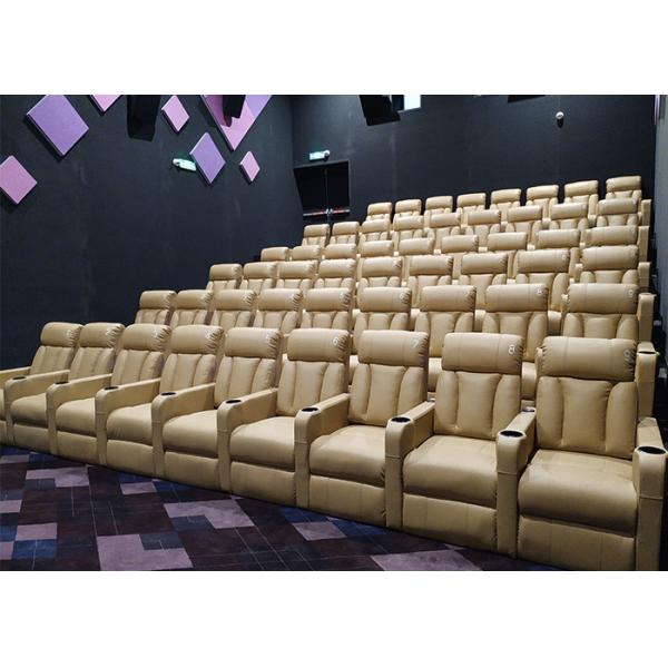 BS5852 Modern Movie Public Theater Seating Soft Cushioned Upholstery PP