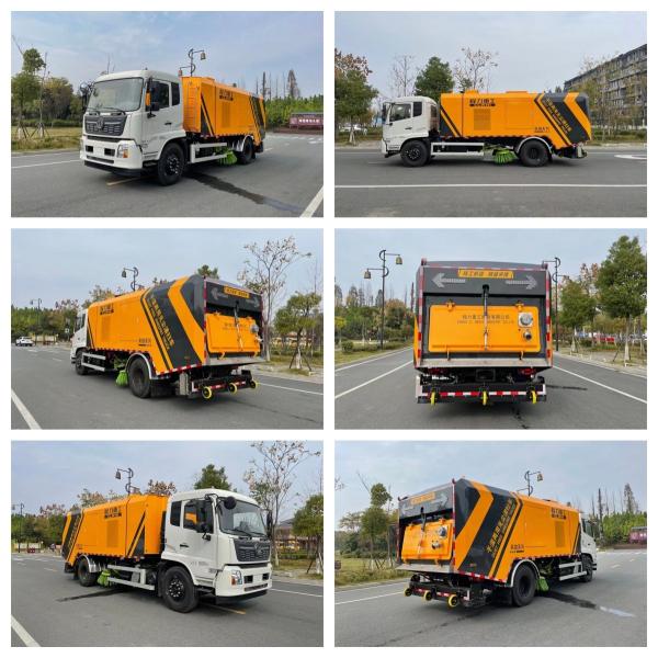 10cbm Wet And Dry Road Sweeper Truck High Pressure High Performance