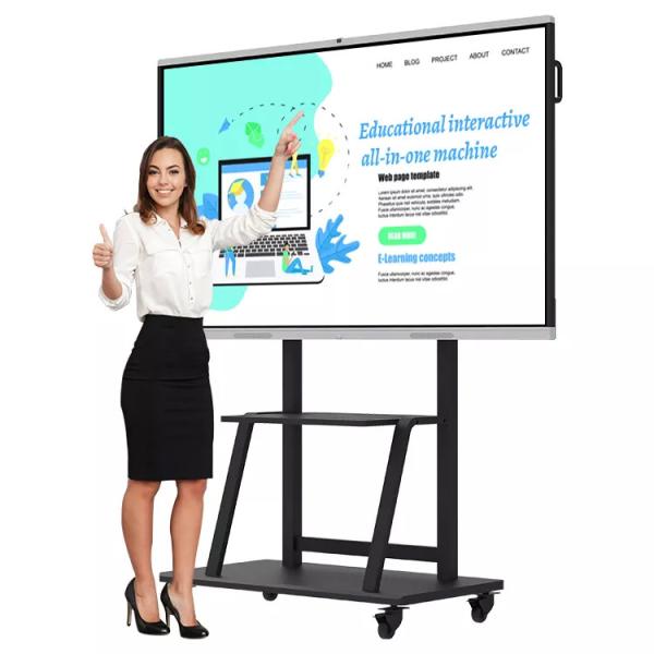 Buy 98 Inch 4K White Board Smart Whiteboard Interactive Black Silver at wholesale prices