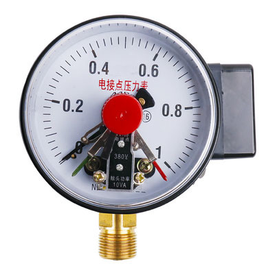 Buy KMC-YX100 SS Electric Contact Differential Pressure Gauge For Temperature Water Supply at wholesale prices
