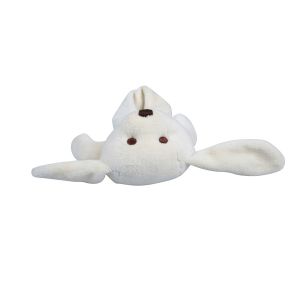 White Color Baby Stuffed Bunny Long Ears 20CM Height Non - Toxic Material
