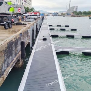 Quality Kaishin Aluminum Alloy Marine Floating Dock Harbour Dock Pontoons for sale