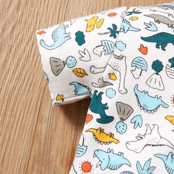 New Long Baby Creeper One Piece Baby Snap Baby Cotton With Printing Newborn Boys Girls Bodysuit Wholesale