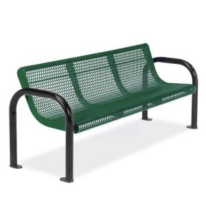 Wearproof SGS Certificate Metal Lawn Benches