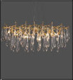 110 - 240V G9 High End Pendant Lights Artificially Blown Bubble Glass
