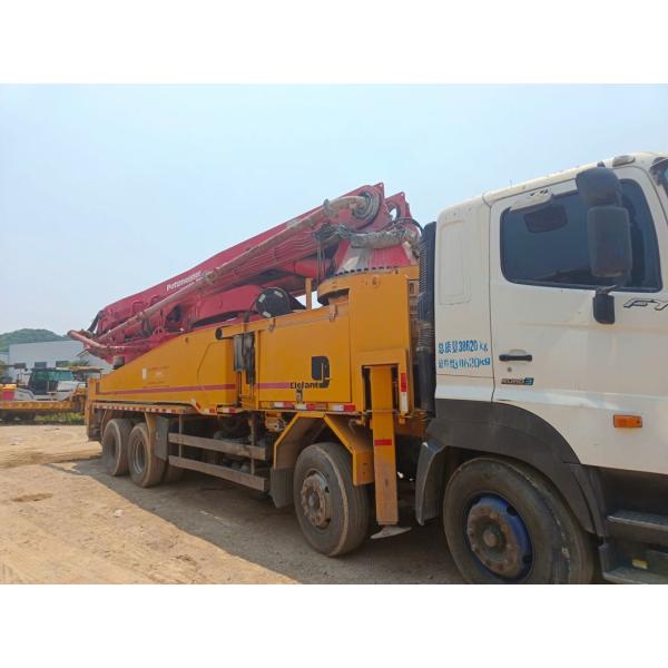 14150*2500*3950 Feeding Height 1400mm Used Concrete Pump Truck Putzmeister 42m 46m 49m 56m