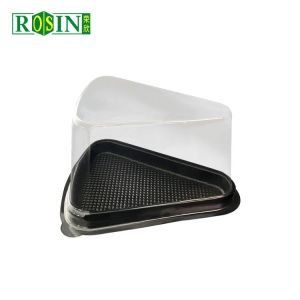 Triangle Transparent Plastic Bakery Packaging Disposable Cheesecake Slice