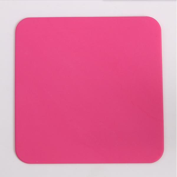 Square Colorful Silicone Non-slip Drink Coasters Cup Pad Mat for Hot and Cold Drinks
