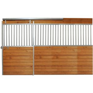 Black Powder Coated Horse Barns And Stables 100% Commercial Grade Steel Material