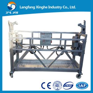 Quality zlp630 elevated suspended platform / construction gondola platform / lifting cradle for sale