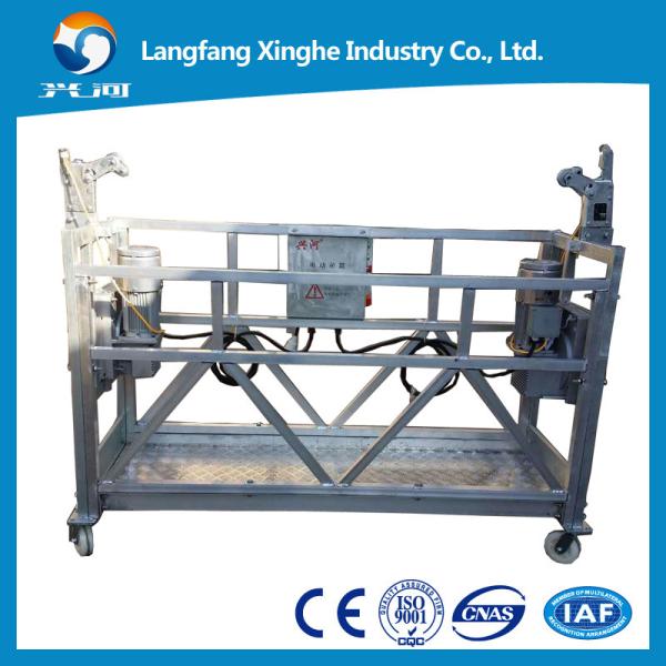 Buy ZLP series aluminum Peru suspended scaffolding , zlp630 / zlp800 construction gondola platform at wholesale prices