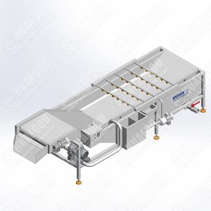 Hot Selling Semi Automatic Industrial Ultrasonic Vegetable And Fruit Washing