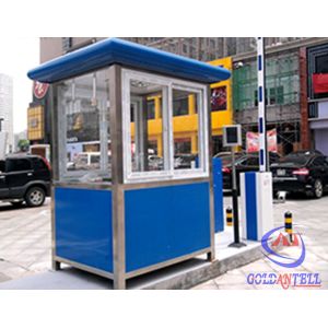 Portable Window 2M Steel Prefab Security Guard House Flexible