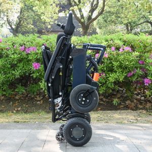 Lightweight Electric Foldable Wheelchair With Lithium 100KG Load