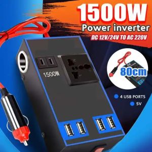Inverter Multiple Car Charger Power Inverter 12V 1500 Watts Car Power Inverter