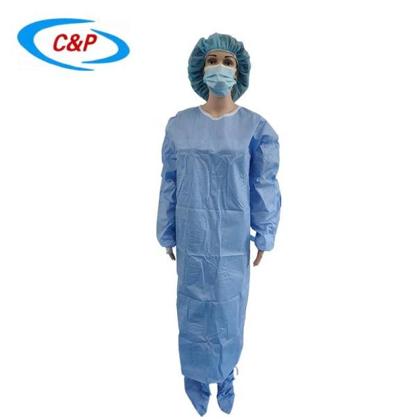 Buy 45gsm Disposable Surgical Gown Reinforced Gown SMS SMMS Spunlance at wholesale prices