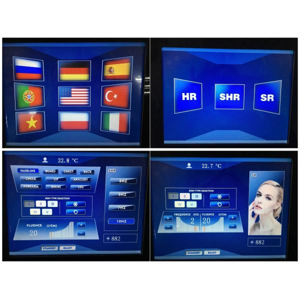 USA imported diode 755 / 810 / 1064nm nd yag laser hair removal machine