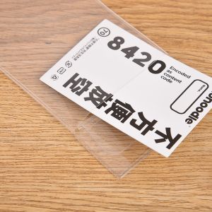 3 4 Transparent And Clear Plastic For Pvc Id Card Badge Holder Bus Card Holder