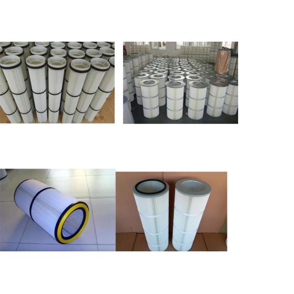 Cement Silo Dust Collector Filter Cartridge , Standard Size Industrial Cartridge Filters