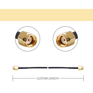 RF connector 50ohm Impedance Lmr100 Rf Coaxial Cable Black lcd lvds cable samtec