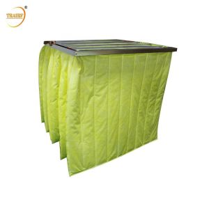 F7 F8 F9 Galvanized Steel Frame Pocket Bag Air Filter 200-2400g/㎡