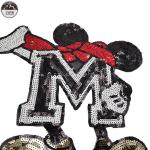 Popular Mickey Mouse Sew On Patch , Durable Disney Embroidered Patches