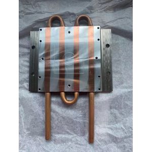 Anti Anodizing Al 6063 Al 6061 Water Cooling Plate With Copper Tube