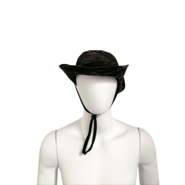 Outdoor Camping Camouflage Tactical Round Brim Hat With Breathable Mesh Custom Cotton Travel Fisherman's Hat