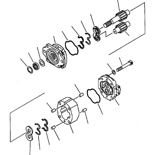 小松 705-12-38010 零件泵总成,(SAR80)