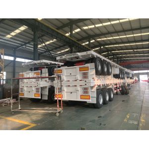 40 Feet 40 Ft Lowbed Semi Trailer Utility 40 Feet Low Bed Trailer Tractor