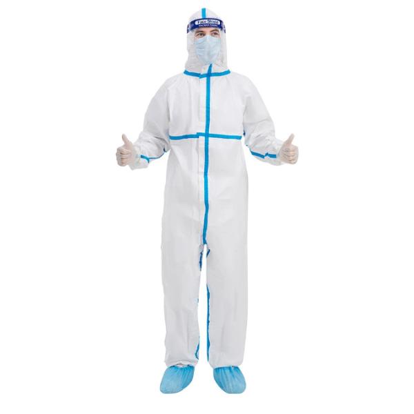 Buy FDA Medical Disposable Clothing , OEM Disposable Microporous Coveralls at wholesale prices