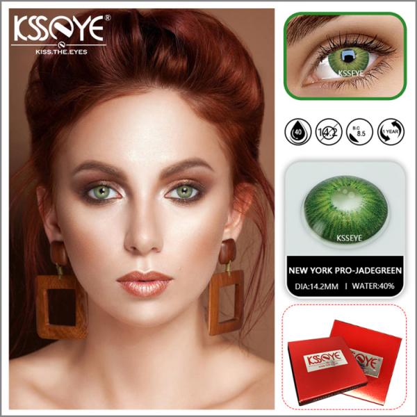 KSSEYE Natural Color Contact Lenses Blue Fashion Cosmetic Colored Eye Contact Lens