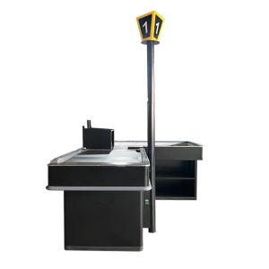 High Durability Cold Rolled Steel Checkout Counter With Customizable Length