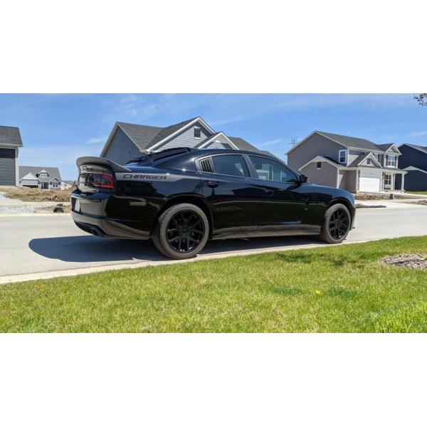 20" 10.5" Rear Hellcat HC2 Style Wheels Rims Gloss Black Challenger Charger